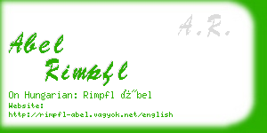 abel rimpfl business card